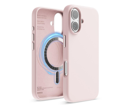 Etui do telefonów Elago Magnetic Silicone do iPhone 16 Lovely Pink ES16MSSC61-LPK